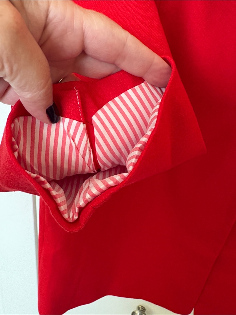 Talbots Red Single-Button Blazer Jacket - Picture 5 of 11